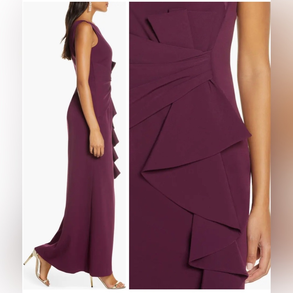 Eliza J Ruffle Front Gown - Picture 5 of 10